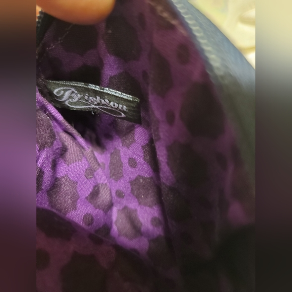 Brighton Blue  Patent Leather Mock Crock Coin Purse Pouch - Picture 3 of 5